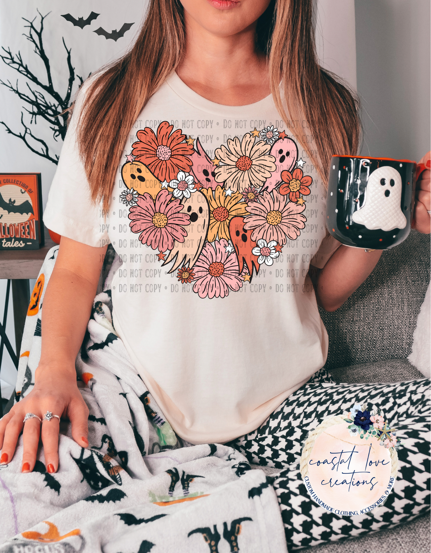 Floral Ghost Heart