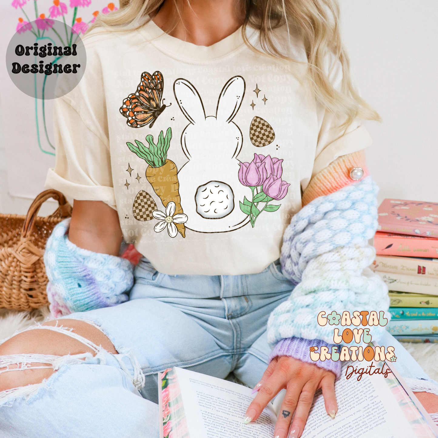 Spring Bunny- PNG