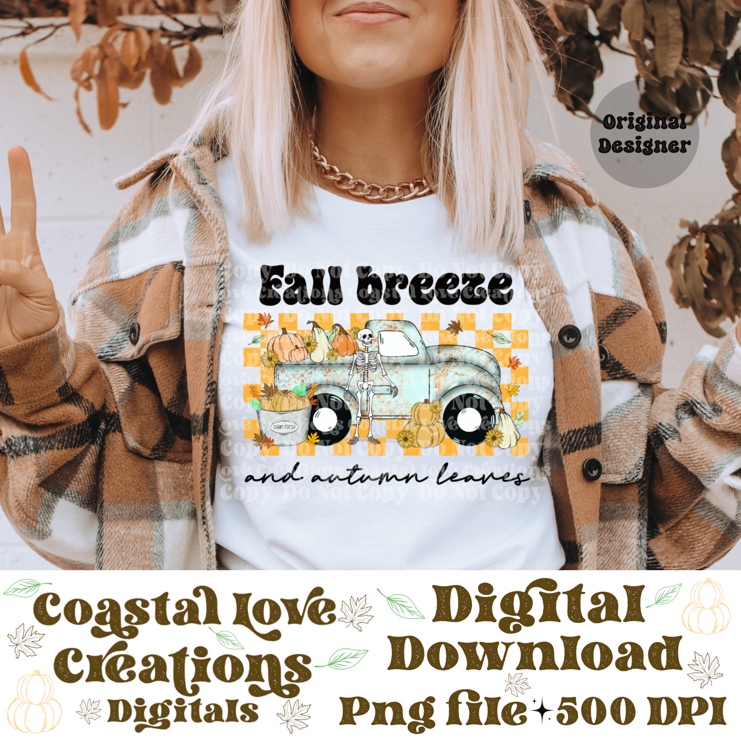 Fall Breeze And Autumn Leaves -PNG