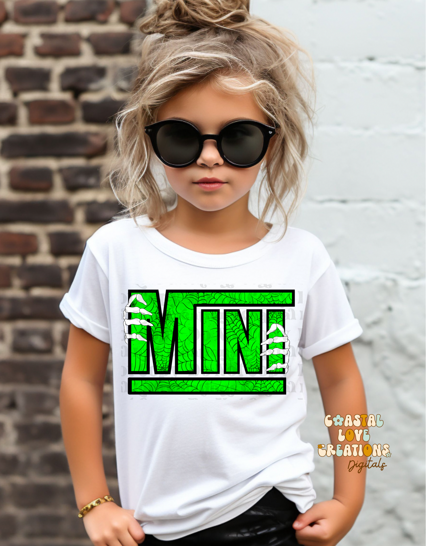 MINI Skelly Webs Green - PNG