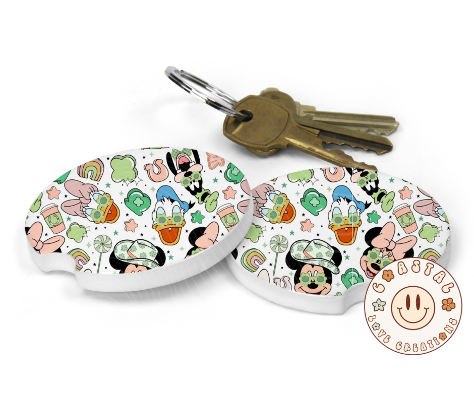 Lucky Friends- Car Coaster Set