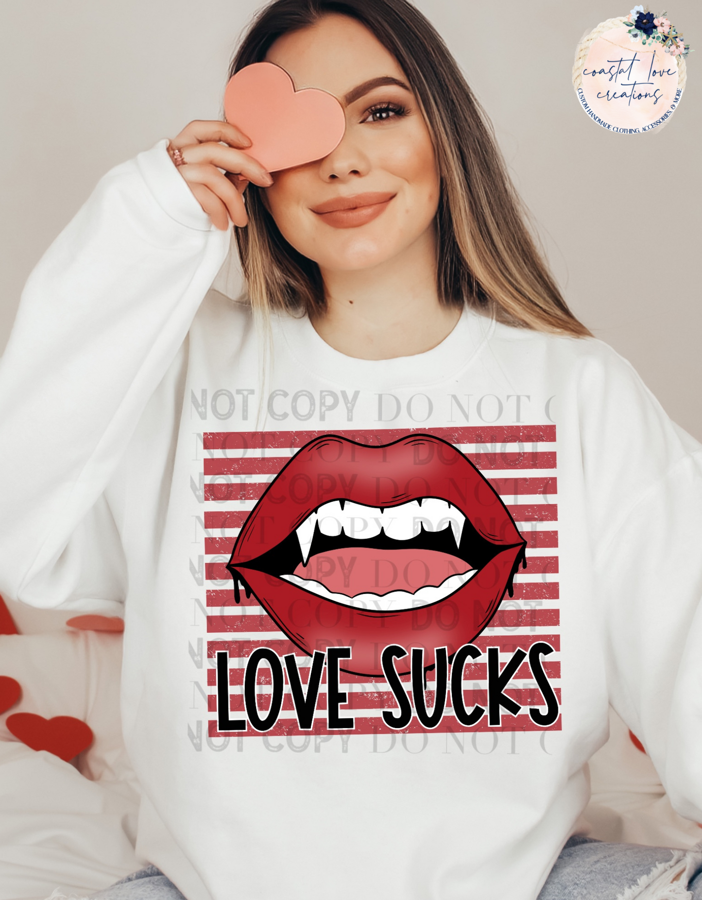 Love Sucks Crewneck Sweater