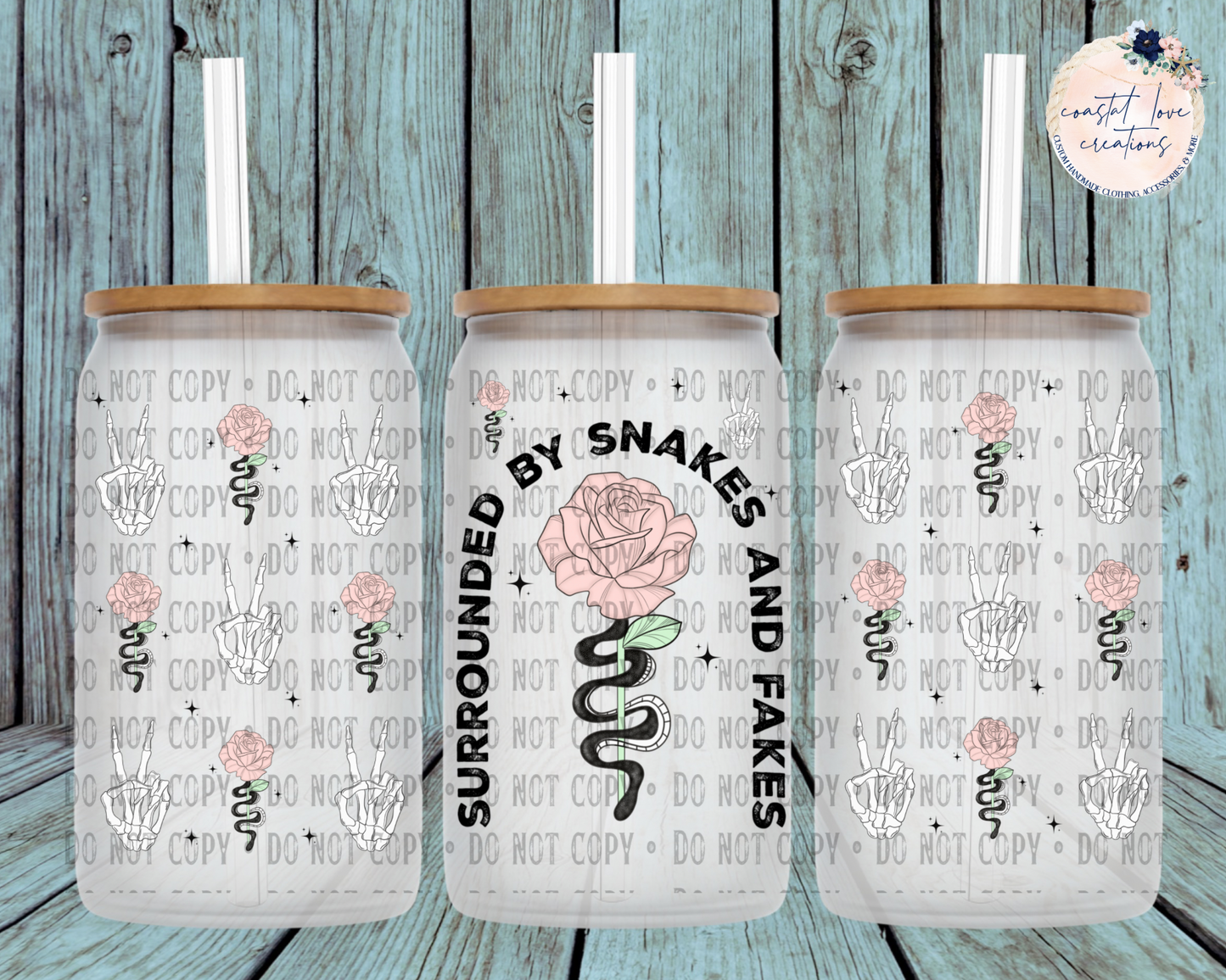 Surrounded by Snakes and Fakes Tumbler