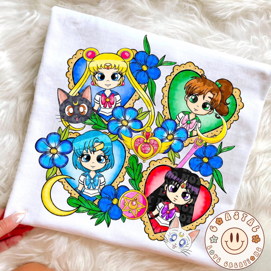 Youth Cartoon Moon Girls