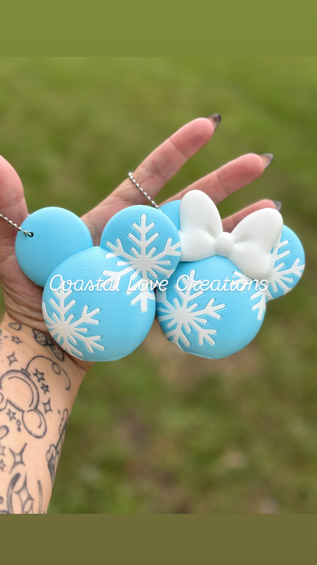Mouse Snowflake Pocketbac Holder