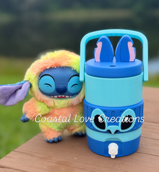 Blue Alien Can Cooler Coozie- Standard Can