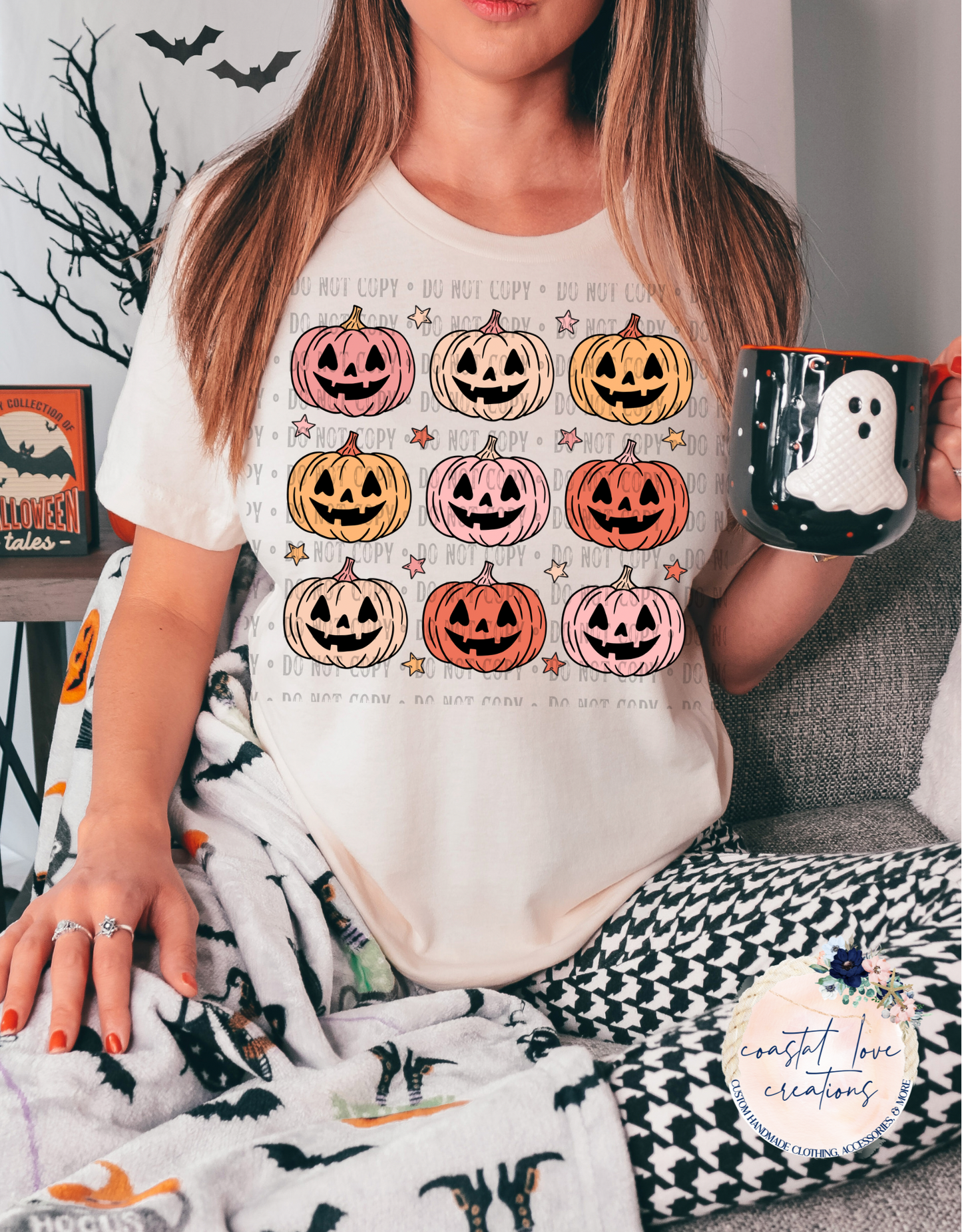 Pastel Pumpkins- Pink / Orange