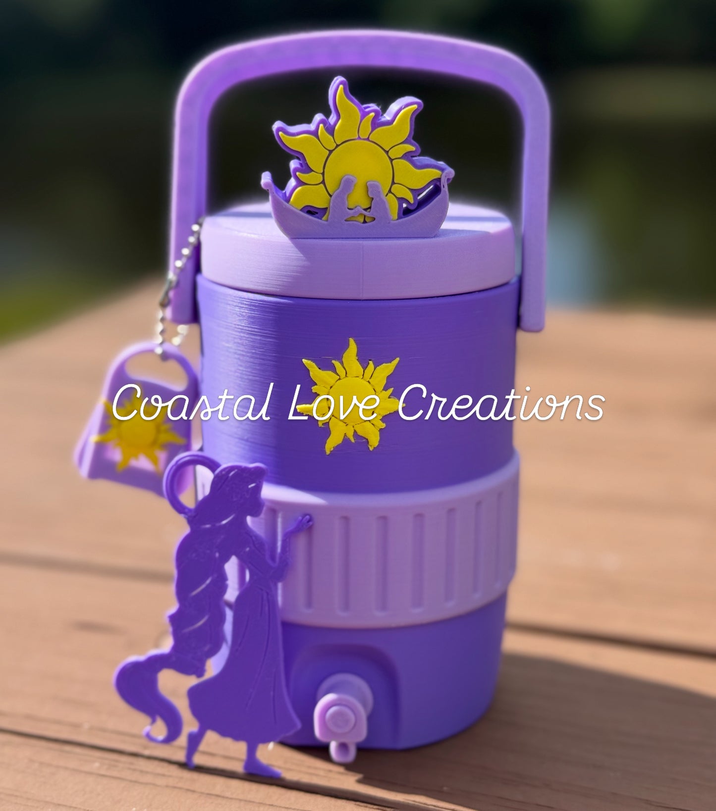 Long Hair Princess Can Cooler Coozie- Standard Can
