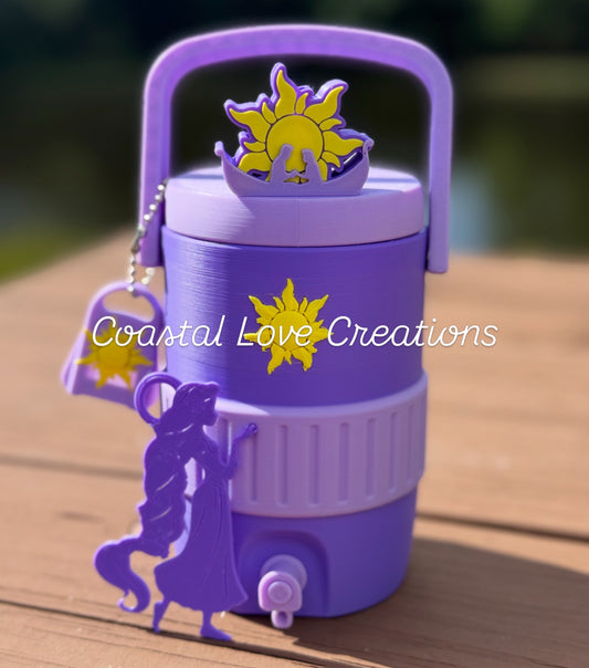 Long Hair Princess Can Cooler Coozie- Standard Can