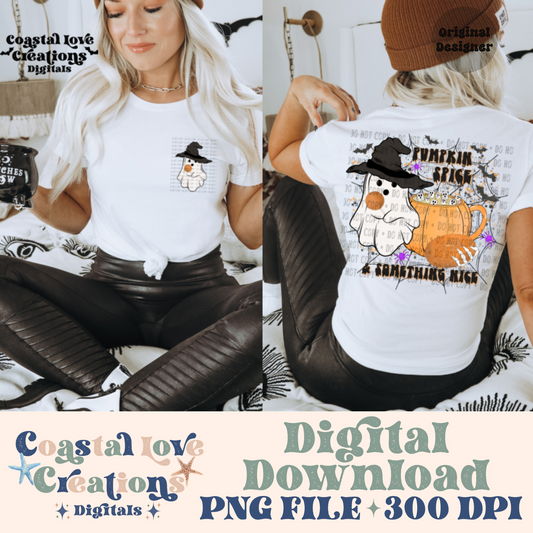 Pumpkin Spice & Something Nice PNG- W/Matching Pocket