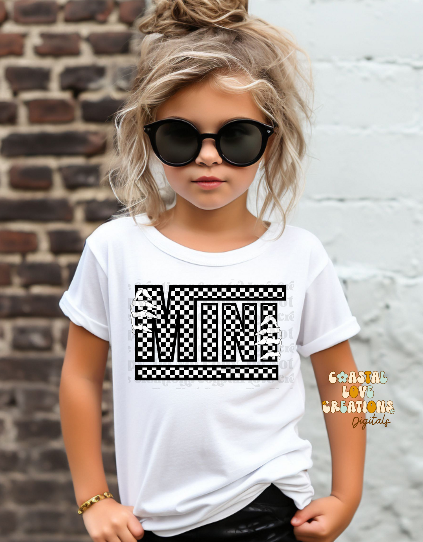 MINI Skelly Black Checks- PNG