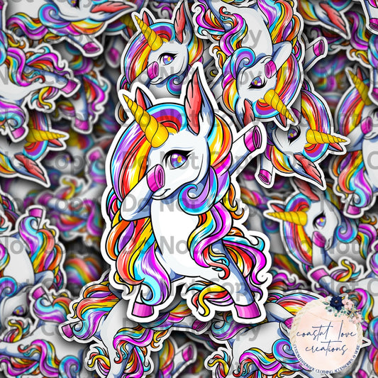 Rainbow Dabbing Unicorn